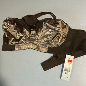 GODDESS Brown and Tan Women's Bra 40B